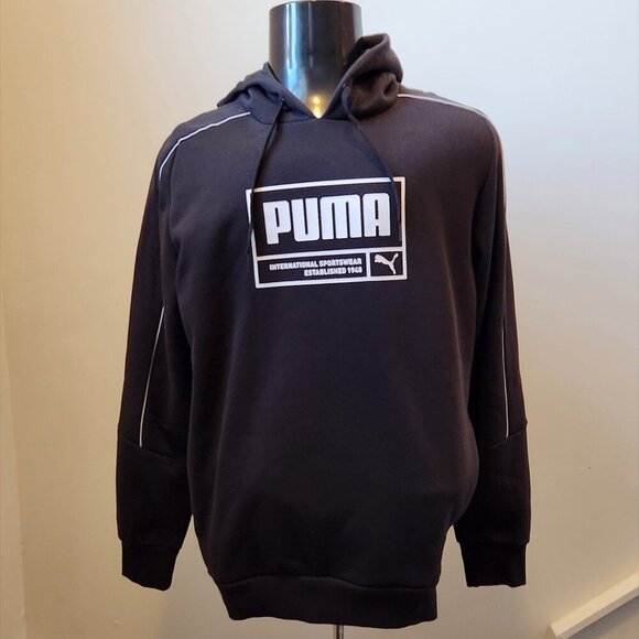 Puma Hoodie, Black, Mens Large, NWT, Heavyweight, Classic Puma Logo New with tag - Picture 9 of 9